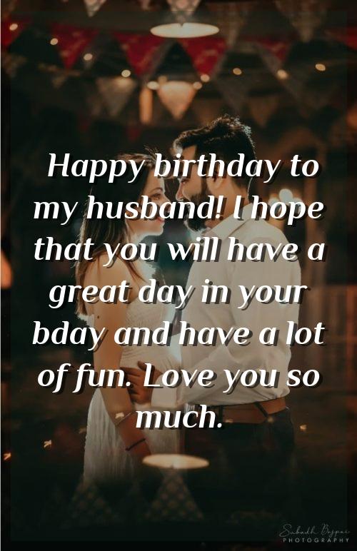 romantic birthday wishes for husband quotes